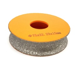 Freza diamantata pentru profilare granit, marmura, gresie Profil Semicerc Full Bullnose exterior, R-7.5mm, ∅75x22,23mm - DXDY.FPP.BN15 - Img 4
