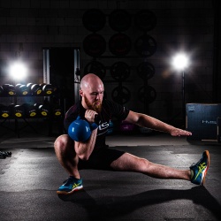 Gantera kettlebell HMS KNV 4 KG, Albastru - Img 8