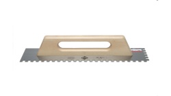 Gletiera dintata cu maner din lemn 48cm, 10mm - RUBI-65983 - Img 3