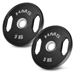 Greutati olimpice cauciucate HMS TOG05 2 x 5 kg/50 mm - Img 2