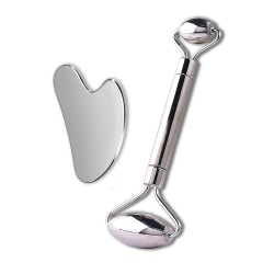 Metal Face Roller & Gua Sha Set inSPORTline Comesta Set - Img 2