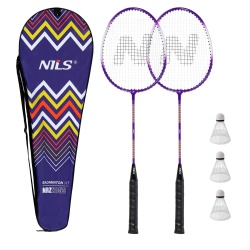 Set badminton Nils NRZ2053 2 rachete, 3 fluturasi, 1 husa de protective - Img 6
