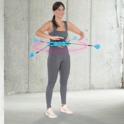 Set Cerc Hula Hoop cu Greutate HMS HHW01 si Centura Talie BR163 - Img 6