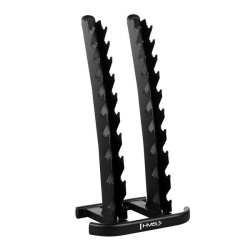 Set gantere poliuretan HMS HPT 2 x 1 - 10 KG (110 KG) + suport STR37 - Img 5