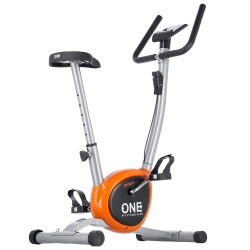 Bicicleta mecanica HMS ONE RW3011 Argintiu/Portocaliu - Img 3