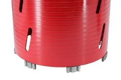 Carota diamantata Super PREMIUM ø182mm x 180mm x M16 pentru gaurire Beton armat, Zidarie, Granit - DXQZ.REDCORE.182 - Img 7