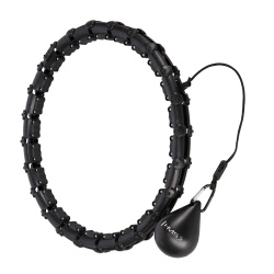 Cerc Hula Hoop cu Greutate HMS HHW02 43 cm, Negru - Img 2