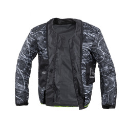 Geaca Moto Barbati W-TEC Progair Negru/Galben Florescent - Img 7