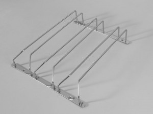 Grile metalice H604C suport pahare cu talpă cu 3 părți 315x70x340 mm, crom