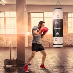 Sac de box inSPORTline Robkin 33 kg Negru/Alb - Img 6