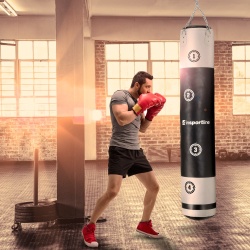 Sac de box inSPORTline Robkin 50 kg Negru/Alb - Img 6