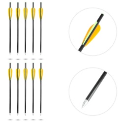 Săgeți din fibră de sticlă inSPORTline Frankson 34 cm – 10 buc.