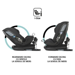 Scaun auto rotativ iSize Coccolle Velsa Jet black - Img 4