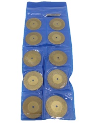 Set de 10 discuri diamantate taiat si slefuit ceramica 35mm si 2 axuri pentru CRIANO MPU350W - CNO-MPU350W-DD35