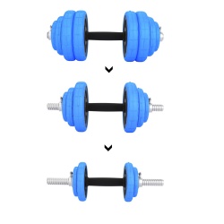 SET DE GANTERE 30 KG HMS BARBELL - Img 11