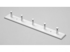 Șiruri de cuiere 8164 240, alb-crom plastic