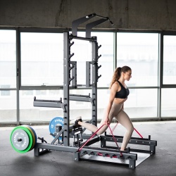 SMP01 MULTIFUNCTIONAL STAND WITH WEIGHTLIFTING AND HIP THRUST PLATFORM COMMERCIAL HMS - Img 8