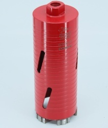 Carota diamantata Super PREMIUM ø76mm x 180mm x M16 pentru gaurire Beton armat, Zidarie, Granit - DXQZ.REDCORE.76 - Img 3