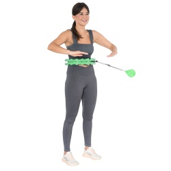 Cerc Hula Hoop cu Greutate HMS HHW01, Verde - Img 3