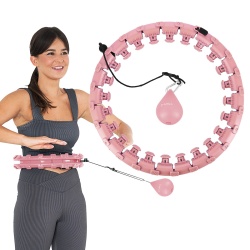 Cerc Hula Hoop cu Greutate HMS HHW01, Verde - Img 2