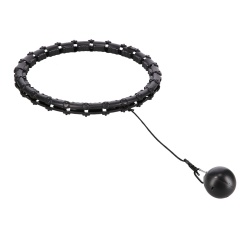 Cerc Hula Hoop cu Greutate HMS HHW02 43 cm, Negru - Img 3