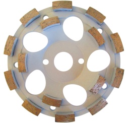 Cupa diamantata rand dublu "dinti scurti" - Beton 100x22.2mm Profesional Standard - DXDH.4207.100