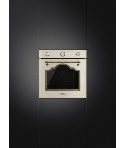 Cuptor incorporabil, Cortina, electric, multifunctional, 60cm, crem, Smeg SF700PO