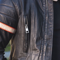 Geaca Moto Piele pentru Barbati W-TEC Hellsto - Img 6