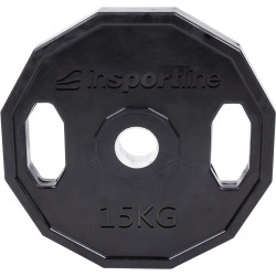 Greutate cauciucata olimpica inSPORTline Ruberton 15kg - Img 5