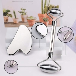 Metal Face Roller & Gua Sha Set inSPORTline Comesta Set - Img 4