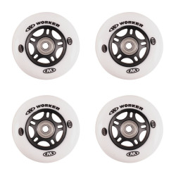 Roti WORKER 64 mm si rulmenti ABEC-5 Chrome - set 4 buc. - Img 3