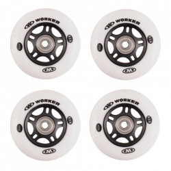 Roti WORKER 72 mm si rulmenti ABEC-7 Chrome - set 4 buc. - Img 1