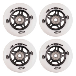 Roti WORKER 84mm si Rulmenti ABEC-9 chrome - Set 4 bucati - Img 2