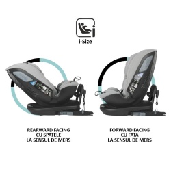 Scaun auto rotativ iSize Coccolle Velsa Neutral grey - Img 4