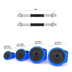 SET DE GANTERE 30 KG HMS BARBELL - Img 2