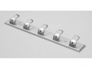 Şiruri de cuiere 8163 240, crom-transparent plastic