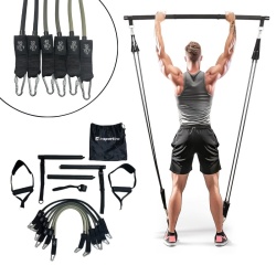 Bar? Pilates cu Benzi de Rezisten?? ?i Ancor? U?? inSPORTline Ancairo