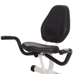 Bicicleta Magnetica Recumbent HMS R9259, alb-verde - Img 3