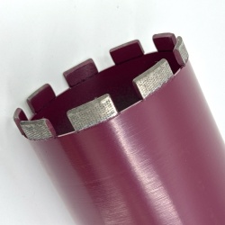 Carota diamantata segment Turbo Laser 3DTECH pt. beton armat diam. 127 x 400 (mm) - ULTRA Premium - DXQZ.3D1117.127 - Img 3