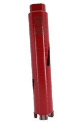 Carota diamantata Super PREMIUM ø38mm x 180mm x M16 pentru gaurire Beton armat, Zidarie, Granit - DXQZ.REDCORE.38 - Img 2