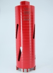 Carota diamantata Super PREMIUM ø63mm x 180mm x M16 pentru gaurire Beton armat, Zidarie, Granit - DXQZ.REDCORE.63 - Img 4
