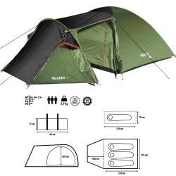 Cort Camping Nils Camp TENT TREKKER III NC6312 - Img 5