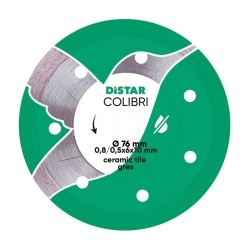 Disc diamantat Colibri subtire pt. mini-polizoare, pt. portelan, 76x0,8x10 (mm) Premium - DiStar-11139053029
