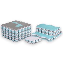 Foam Puzzle Playmat w/ Playpen inSPORTline Burgino 30 x 30 x 1 cm, 36 Pieces - Img 10