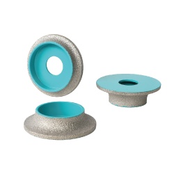 Freza diamantata pentru profilare granit, marmura, gresie Profil Semirotund , R-10mm, ∅75x22,23mm - BIHUI-DGV310 - Img 4