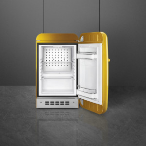 Frigider cu 1 ușă, retro, 50's Style, 73 cm, 34 l, aur, balamale în dreapta, Smeg FAB5RDGO5