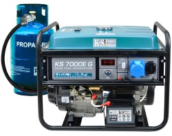 Generator de curent 5.5 kW HIBRID (GPL + Benzina) - Konner & Sohnen - KS-7000E-G - Img 1