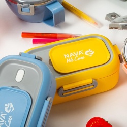 Lunchbox Nava We care 800 ml albastru - Img 12
