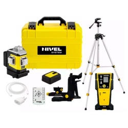 Nivelă laser 3D cu linie roșu Nivel System CLx3R cu trepied SJJM1EX senzor CLS5