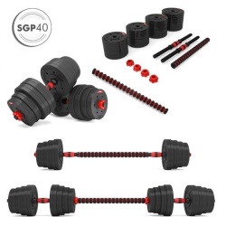 Set Haltera si Gantere Reglabile HMS SGP40 - 40 kg - Img 10